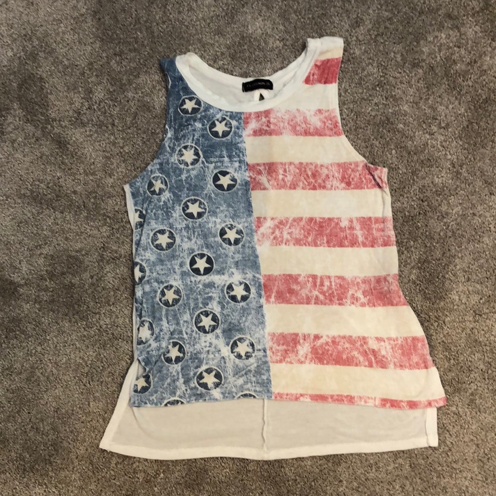 American flag tank